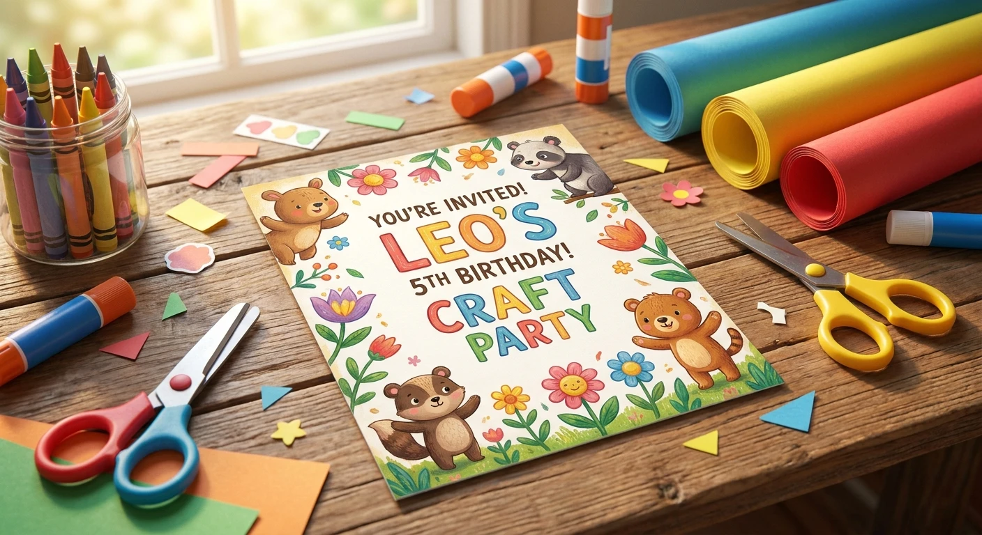 Perfekte einladung kindergeburtstag basteln